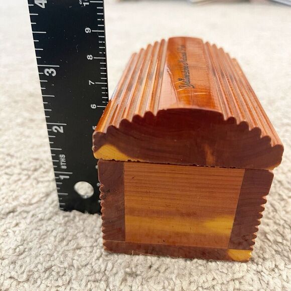 Yellowstone National Park Cedar Trinket Box Wood Small Outdoor Travel Hiking - Picture 8 of 9